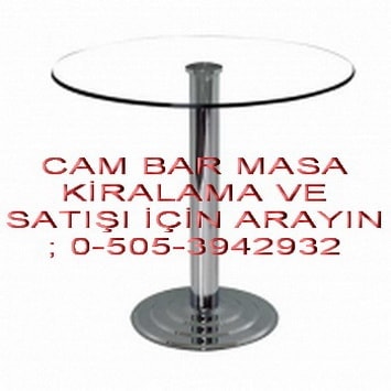 cam kokteyl masası